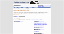 Desktop Screenshot of godiscussions.com